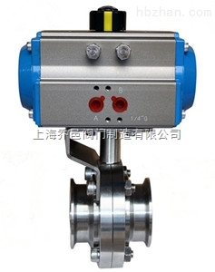 D681X氣動卡箍式快裝衛生級蝶閥